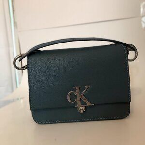 NWT Calvin Klein Jade Archive Hardware Boxy Crossbody Bag Purse